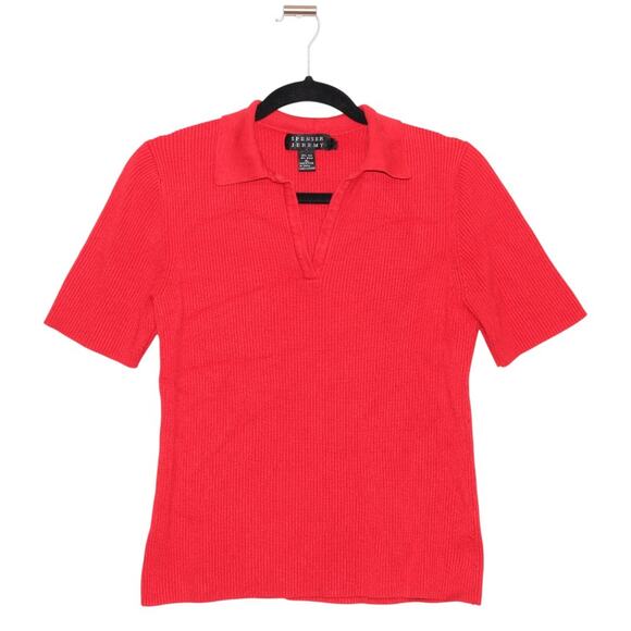 Vintage Spencer Jeremy Silk Blend Ribbed Sweater XL Red - Picture 1 of 7